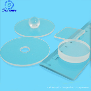 Flat glass lens manufacture